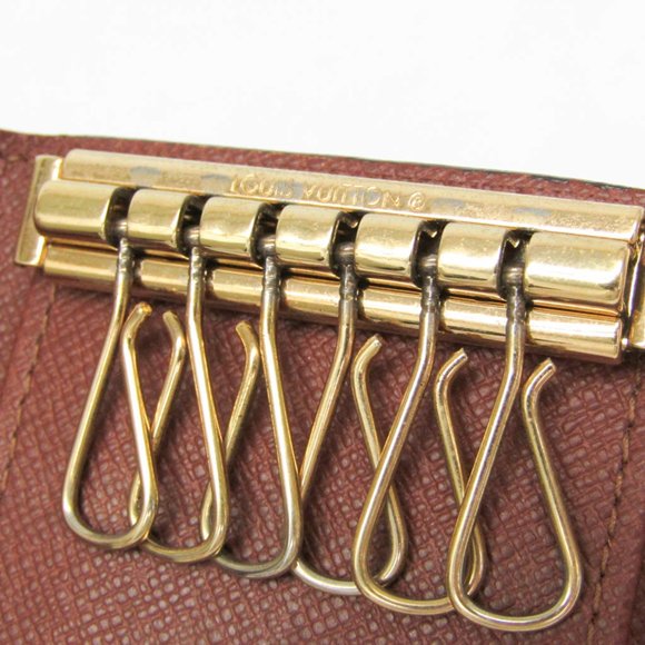Louis Vuitton Monogram Key Holder 6 M62630 Men,Women Monogram Key Case Brown